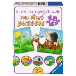 Puzzle cu animale dragute pentru copii mici