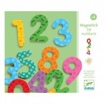 Cifre magnetice colorate pentru copii